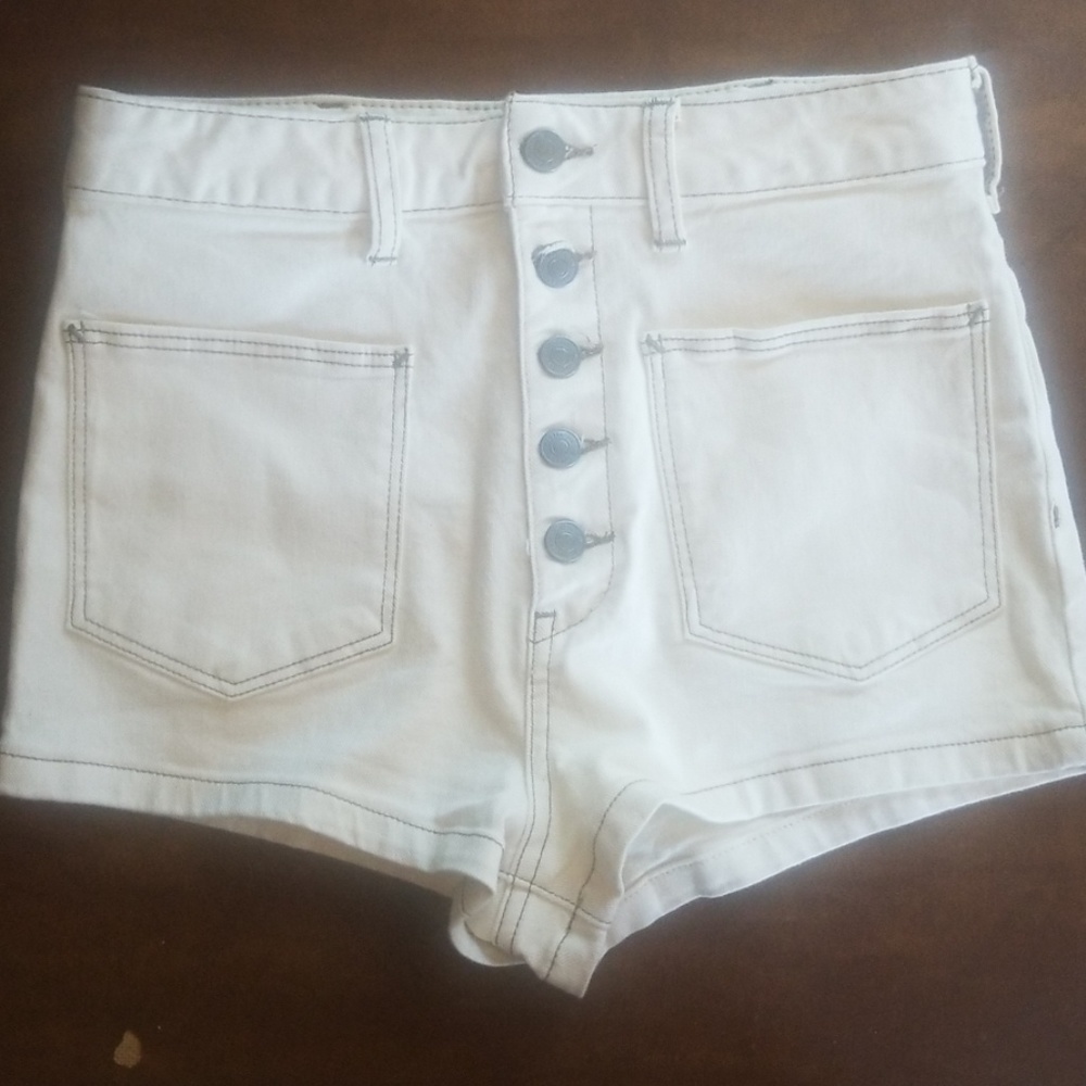 Free People Bridgette Button Fly Denim Shorts